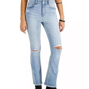 VANILLA STAR Juniors' Ripped High-Rise Jeans pants  size 7